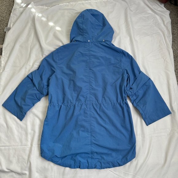 MASSIMO DUTTI Soft Blue Size Small Women's Rain Coat Jacket Model 6740 - Picture 12 of 16